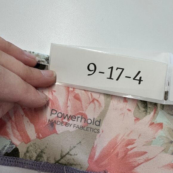 Fabletics Leggings Womens Small Pink Secret Garden‎ Floral Define PowerHold - Picture 5 of 8